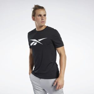 Reebok Workout Ready T Shirt Herren - Schwarz - DE 803-NEJ